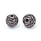 304 Stainless Steel Beads, Rondelle, Antique Silver, 9.5x10mm, Hole: 1.5mm