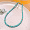 Synthetic Turquoise Heishi Graduated Beaded Necklaces