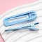 Iron Alligator Hair Clips, Oval, Hair Accessories for Women Girls, Cornflower Blue, 60x18mm