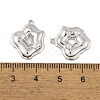 Brass Micro Pave Clear Cubic Zirconia Pendants KK-L212-09P-3