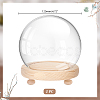 PandaHall Elite 1Pc Glass Dome Cover DJEW-PH0001-40-2