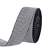 PandaHall Elite Polyester Jacquard Herringbone Ribbons OCOR-PH0002-90B-1