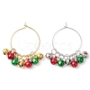 Christmas Brass Bell Wine Glass Charms AJEW-JO00257-1