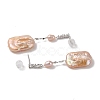 Anti-Tarnish Sterling Silver Studs Earrings EJEW-C087-02P-2