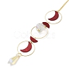 Shell Moon Hanging Ornaments HJEW-P016-01G-C-2