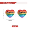 10Pcs Multi-color Love Silicone Beads JX655A-3