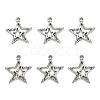 Antique Silver Tibetan Style Star Pendant(Left and Right Random Delivery) X-LF8939Y-1