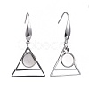 Non-Tarnish Stainless Steel Dangle Earrings AJEW-JB00503-M-2