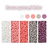 1900Pcs 5 Colors Baking Paint Glass Seed Beads SEED-YW0001-76F-2