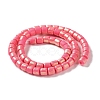 Spray Painted Handmade Polymer Clay Beads Strands CLAY-F004-A-3