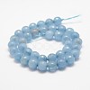 Faceted Natural White Jade Beads Strands X-G-F447-10mm-I16-2