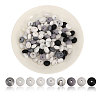CHGCRAFT 144Pcs 9 Style Rondelle Food Grade Eco-Friendly Silicone Abacus Beads SIL-CA0003-16-1