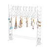 SUPERFINDINGS Transparent Acrylic Earring Hanging Display Stands EDIS-FH0001-05-1