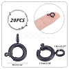 Unicraftale 20Pcs 304 Stainless Steel Smooth Surface Spring Ring Clasps STAS-UN0040-96EB-3
