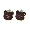 Bear with Crown Enamel Pin PALLOY-S132-277-1