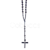 Natural Labradorite Rosary Bead Necklace WG81562-04-1