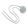 Flower Pattern Fabric Rose Tie Choker Necklaces for Women NJEW-Z022-01G-2