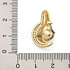 Rack Plating Brass Micro Pave Cubic Zirconia Pendants KK-U035-19G-3