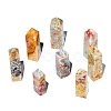 Natural Crazy Agate Pointed Prism Bar Home Display Decoration G-PW0007-106-2