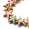 Synthetic Turquoise Dyed Beads Strands G-P507-04J-2