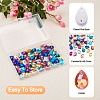 Pandahall 72pcs 12 colors Teardrop Shape Sew on Rhinestone GLAA-TA0001-45-13