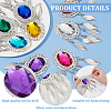 Fingerinspire 8Pcs 8 Colors Iron Big Pendants FIND-FG0003-31S-4