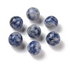 Natural Blue Spot Jasper No Hole Sphere Beads G-K353-04A-14-1