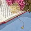 8Pcs 4 Style Brass Plant Bookmarks JX623A-5