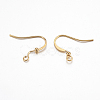 Brass Ear French Earring Hooks X-KK-K225-11-G-2