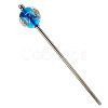 Lampwork & Brass Hair Sticks PW-WG6F808-05-1