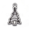 Antique Silver Plated Tibetan Style Zinc Alloy Christmas Tree Pendants X-A0307Y-2