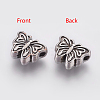 Tibetan Style Alloy Butterfly Beads TIBEP-GC180-AS-RS-2