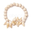 Summer Beach Natural Spiral Shell Stretch Bracelets BJEW-JB10355-1