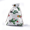Polycotton(Polyester Cotton) Packing Pouches Drawstring Bags ABAG-T007-02L-3