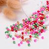 Christmas Mix Pearlized Glass Pearl Beads HY-X006-4mm-05-3