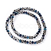 Electroplate Transparent Glass Beads Strands EGLA-A034-T3mm-Z01-5