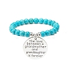 3Pcs 3 Style Synthetic Turquoise(Dyed) & Hematite Stretch Bracelets Set BJEW-JB08589-8