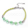 Handmade Luminous Lampwork Link Bracelets BJEW-JB03748-2