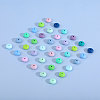 CHGCRAFT 160Pcs 16 Colors Rondelle Food Grade Eco-Friendly Silicone Abacus Beads SIL-CA0003-17-6