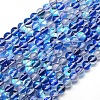 Synthetic Moonstone Beads Strands G-F143-6mm-06-1