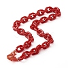 Acrylic Cable Chain Necklaces NJEW-JN03534-2
