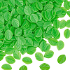 Olycraft 300Pcs Plastic Simulated Mint Leaves KY-OC0001-34-1