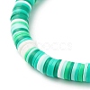 Polymer Clay Heishi Beads Stretch Bracelet for Women BJEW-JB07207-05-6