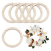 Unfinished Wood Circles DIY-WH0043-05A-1