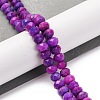 Natural Jade Imitation Sugilite Dyed Beads Strands G-K380-A14-01-2