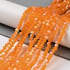 Imitation Jade Glass Beads Strands EGLA-A034-T2mm-MB25-2