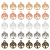 HOBBIESAY 300Pcs 5 Colors Alloy Charms FIND-HY0002-61-1