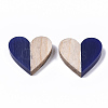 Resin & Wood Two Tone Cabochons RESI-R425-04-3