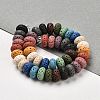 Natural Lava Rock Dyed Beads Strands G-L586-B02-05-2