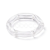 9Pcs 9 Color Acrylic Curved Tube Chunky Stretch Bracelets Set for Women BJEW-JB08142-3